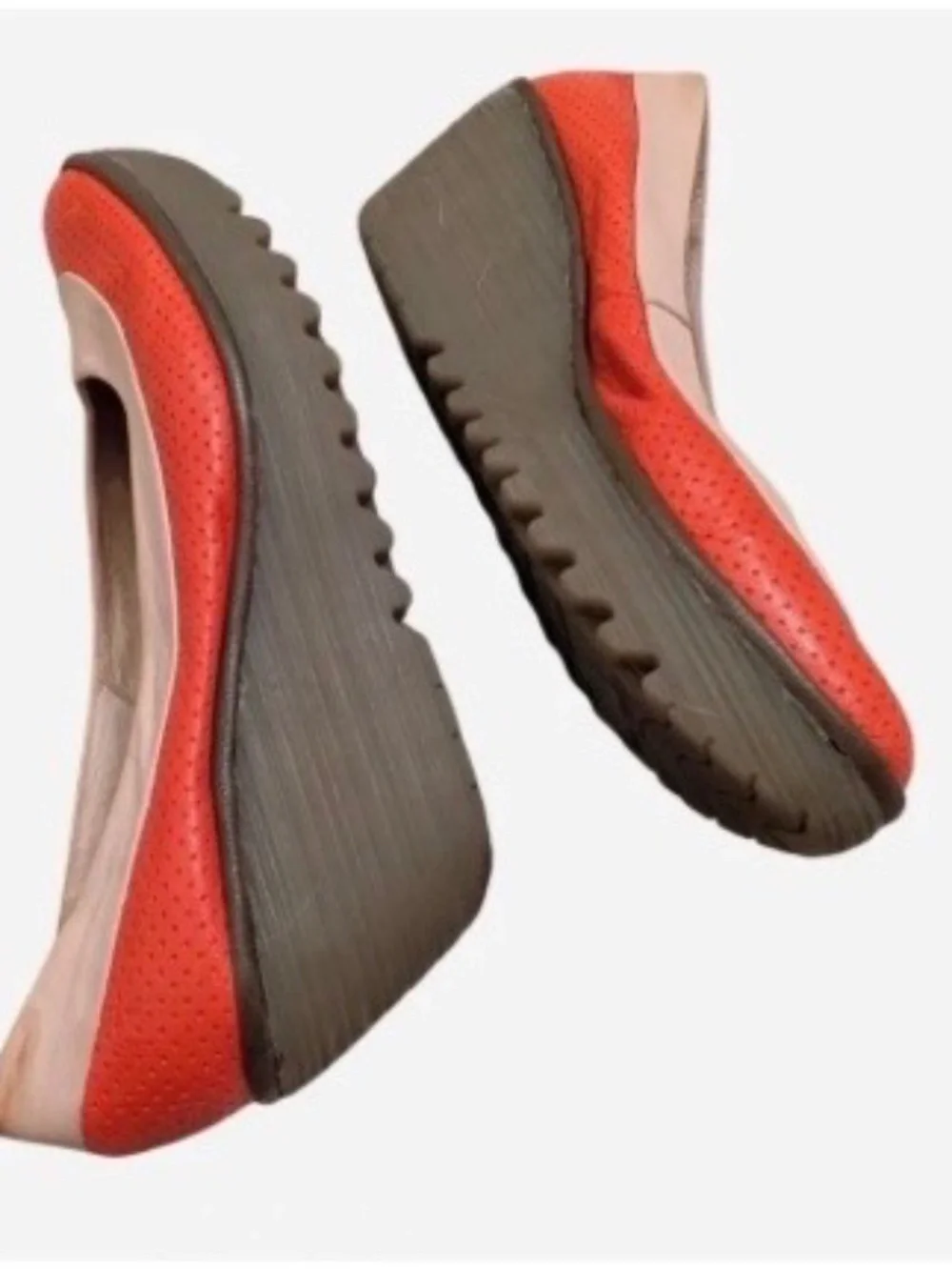 Fly London orange red pumps size 11 very good condition
